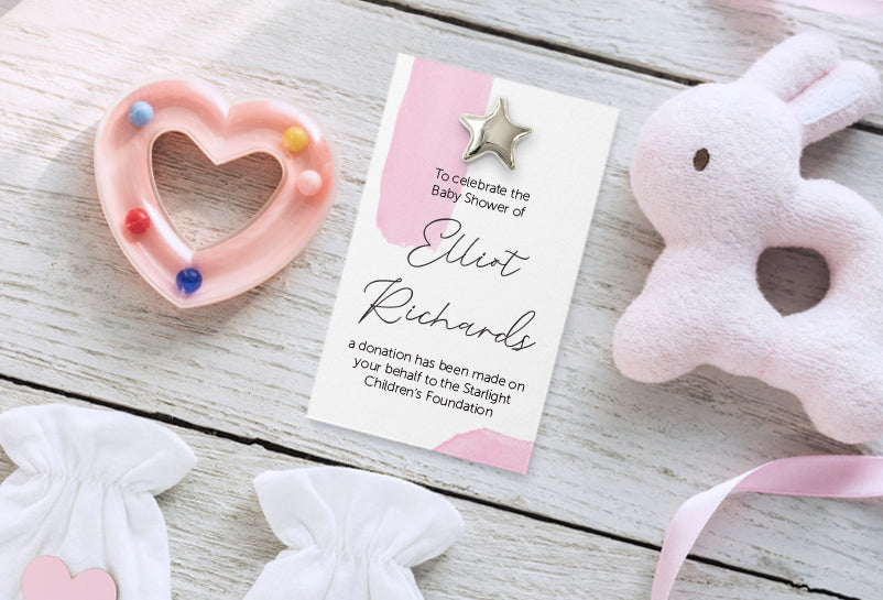 Celebration Favours Donation Card - Watercolour