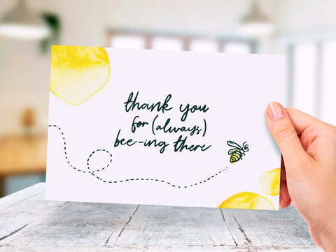Bees - Thank You - Donation Card